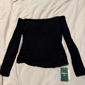 Halara Shoulder-less Long Sleeve Top